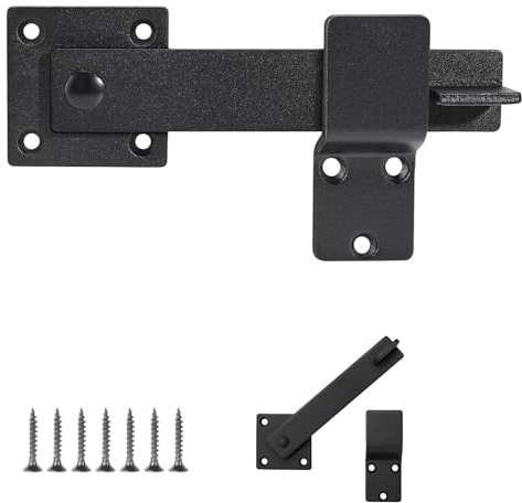 Gartentorfalle, 15.2cm Türriegel Außen Riegelschloss Schlossriegel Gartentor Schloss mit Schrauben Überwurfriegel Türschloss für Haus Hof Garten Scheunentor