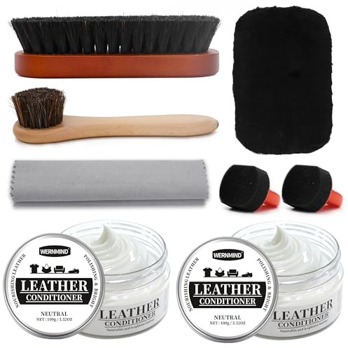 WERNMIND Après-shampoing nourrissant noir pour chaussures, crème, restaure les chaussures, kit de nettoyage pour canapé, bottes, sacs, 99,8 g