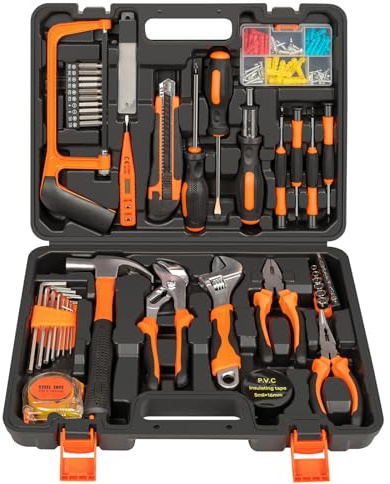 GALAX PRO Werkzeugkoffer 162tlg - Haushalts Werkzeug-Set, Heimreparatur-DIY-Werkzeugset, geeignet für die tägliche Reparatur zu Hause und Amateurhandwerk, mit tragbarer Aufbewahrungsbox
