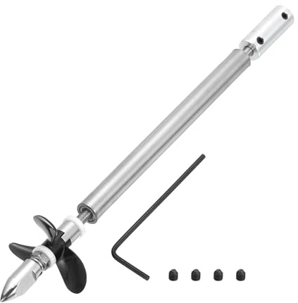 QUARKZMAN Albero Di Trasmissione Con Elica E Giunto Di Accoppiamento Per Kit Di Assemblaggio RC Boat, Albero L130mm, Manicotto L80mm, Elica Tripla D36mm, Adatto Per Albero Motore Da 2 Mm