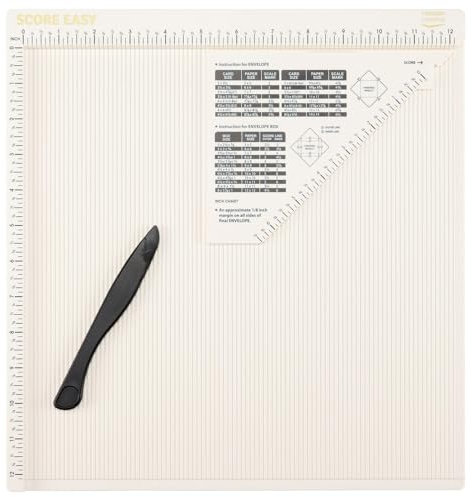 Vaessen Creative Score Easy Mehrzweck Falzbrett Inch, 12 x 12, Weiß