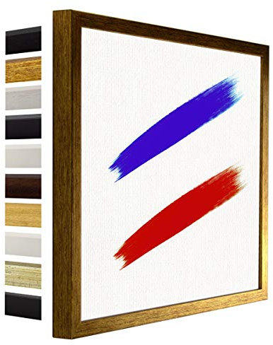 myposterframe Nordica Leerrahmen für Leinwand Bilder 60 x 75 cm Bilderrahmen Holz Größenwahl 75 x 60 cm Farbwahl Gold Antik ohne Verglasung