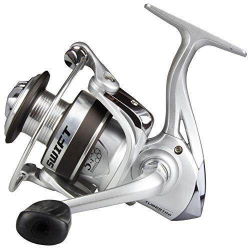 Tubertini Rolle Swift 4000 - Angelrolle für Raubfische & Friedfische, Spinnrolle für Zander & Hechte, Stationärrolle zum Spinnfischen & Jiggen