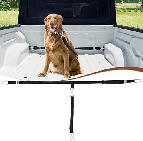 Heavy Duty Dog Leash System - Truck Bed Barrier & Pick-Up Restraint Lead for Dogs Up to 150lbs