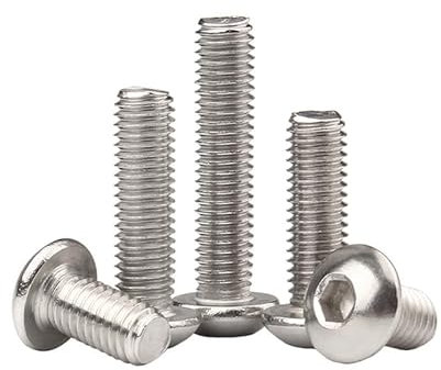 ORANXIN M10 x 45mm 2 Pcs Halbrundschrauben Edelstahl 304 Runder Kopf Innensechskant Bolzen Pan Kopf Allen Schrauben Maschinenschraube