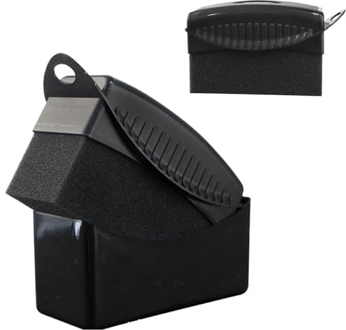 2 esponjas de pulido de neumáticos de coche, aplicador de esponja de cera de neumáticos, esponja de espuma de limpieza de coche, aplicador de brillo de neumáticos de coche, esponja reutilizable para