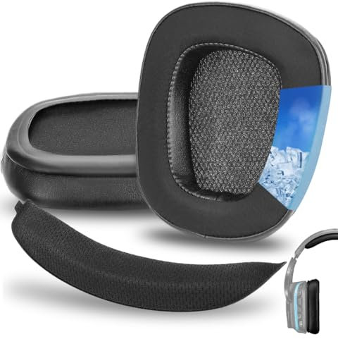 Kühlgel Ohrpolster für Logitech Gaming Headsets – Ultimativer Komfort, Langlebigkeit und Kühlung für Langes Spielen, Kompatibel mit G933, G935 und mehr