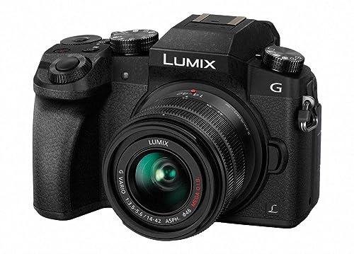 Panasonic LUMIX DMC-G7KEB-K Professional Camera with Lens - Black, 14 - 42 mm (Renewed)