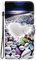 Phone Wallet Flip Case for Sony XPERIA 1 V 2023 Glossy Color with 3 Card Slots and Metal Buckle [Free Wrist Strap] Folio TPU Inner Stand Case Colourful heart-shaped stones Pattern Protective Cover