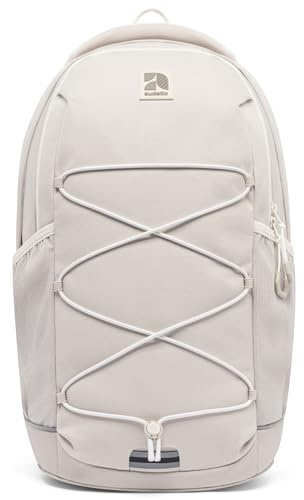 AUDETIC Schulrucksack Teenager Beige - AERO Backpack - Schulranzen für Jungen & Mädchen - 21 Liter - Ergonomischer Rucksack mit vielen Fächern für Schule & Freizeit - Wasserabweisend