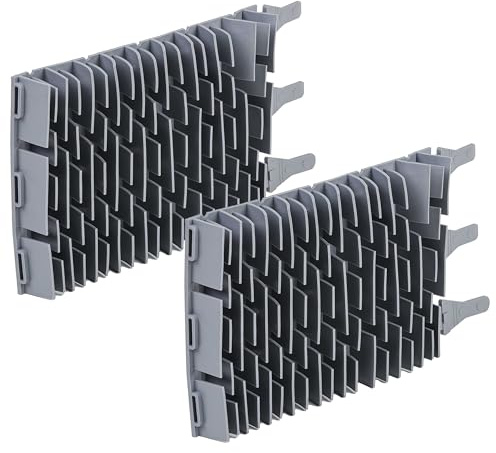 vhbw 2 x borste kompatibel med Zodiac OT3290, OT3240, OT 3200, OT 3300, OT3230 poolrobot, pooldammsugare – av gummi, 23,9 x 13 x 3,3 cm