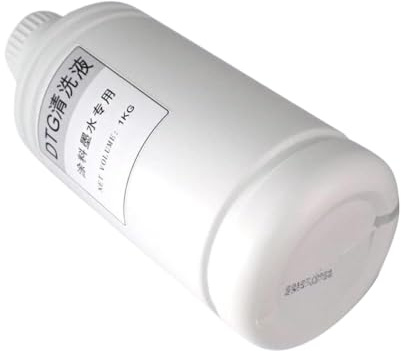 KDFCVUX Solución de Limpieza de Tinta DTG, Botella de 1000ML, líquido Limpiador de Cabezal de impresión de Tinta Textil Universal Compatible con Impresora