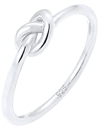 Elli Ring Damen Knoten Zart Filigran in 925 Sterling Silber