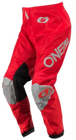O'NEAL | Pantalones de Motocicleta | Enduro Motocross | máxima Libertad de Movimiento, diseño Transpirable y Duradero | Pantalones Matrix Ridewear | Adultos | Rojo Gris | Talla 40/56