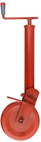 Stützrad mit Stahlblechrad | 1000 kg Stützlast | 300 mm Spindelhub | Anhänger | Traktor | Trecker | Stützrohr | Schlepper | halbautomatischer Klappvorgang | Federverriegelung