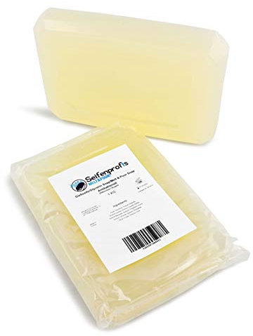Seifenprofis - 2kg Seife Kolloidales Silber - 40 PPM (SLS-Frei) Glycerinseife, Rohseife, Seifenbasis zum Seifengießen 100% Vegan, Transparent