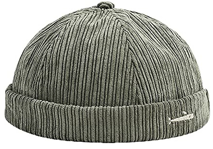 YAMEE Keps herr hatt dam dockarkeps unisex dockningsmössa hamnmössa sjömansmössa herrhatt bikerkeps hatt vandringsmössa sjömanskeps (kepsens omkrets: 56–58 cm), DZM60*grön, En Storlek