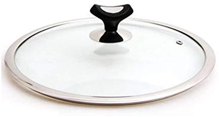 Pannlock Byte av pannlock Transparent glaskastrulllock för att passa alla sås- och stekersättningslock (klar 28cm)