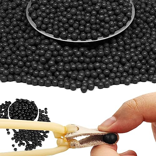 Argile Dure Ball, 500g 9mm Slingshot Ball pour Slingshot Practice, Noir