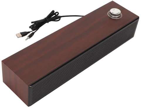 Bewinner Altoparlanti per Computer, Altoparlante da Tavolo USB Cablato, Soundbar Stereo HiFi per Computer, Mini Altoparlante Soundbar Alimentato Tramite USB per PC, Tablet, Desktop, Laptop