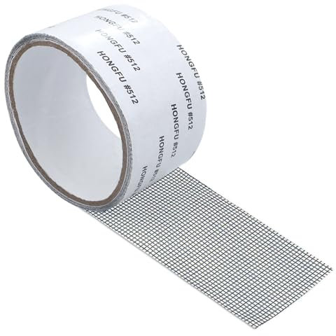 Cinta Adhesiva para Reparar Mosquiteras 5 cm x 2 m - 1 Pieza para Puertas y Ventanas - Negro