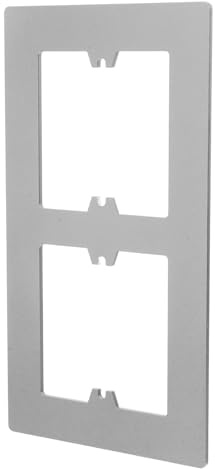 KONTONTY Dekorative Steckdosenabdeckung Wandplatte für Lichtschalter und Steckdosenpc Material Grau 19,6 × 11cm Verdeckt Unregelmäßigkeiten