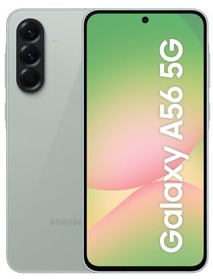 Samsung Galaxy A56 5G 128GB, Teléfono Móvil, 8GB RAM, 50MP Cámara, Oliva, Garantía del Fabricante 3 Años + 1 Año Extra