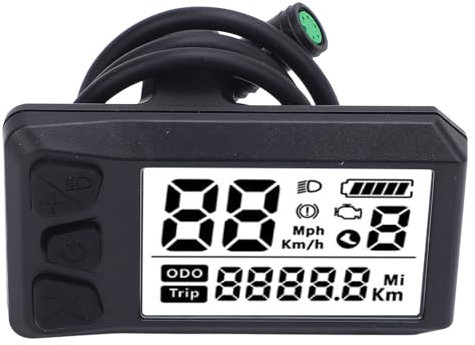 Display LCD del ciclo elettrico, computer in bici universale per motori a media drive 530s, tachimetro per biciclette compatibile con 01, 02, HD