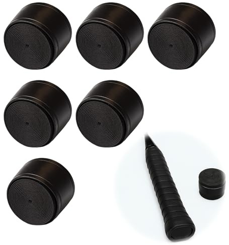 tiyiyok Raquette Grip, 6 Pièces Ruban de Raquette Grip, Bandes de Préhension de Tennis, Anti Slip Absorbante Racket Grip, Remplacement des Poignées de Raquettes de Tennis, de Badminton et de Squash