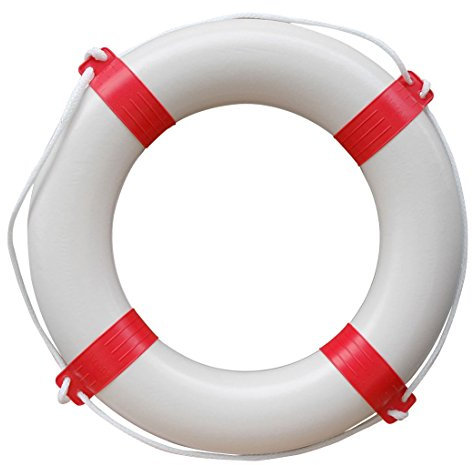 Prowake Rettungsring mit Sicherheitsleine Farbe: Rot