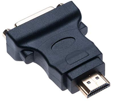 DVI Femmina a HDMI Male Adapter (DVI-D Dual Link 24+1) Gold Plated Adattatore DVI-D su HDMI 1080P Video Lead Gender Changer Colore Nero