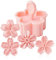 Gcroet Ensemble de tampons à Biscuits, Moule à gâteau de Lune avec 4stamps, Biscuit pressant DIY Décoration Moule de gâteau de Coupe à Main pour Cuisson Sakura Tampon