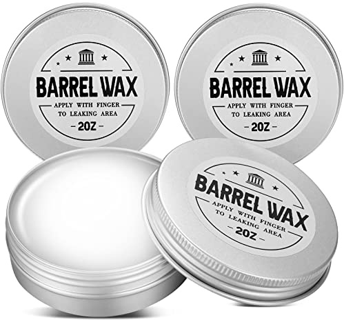 Lounsweer 3 Pcs Barrel Sealing Wax for Leaks in Wood Barrels 2 oz Wax Sealer for Oak Barrels Aging Barrel Waxes and 3 Pcs Stickers for Wine Bourbon Whiskey Aging