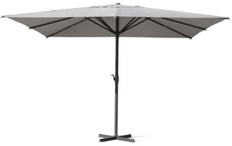 Gruppo Maruccia - Sonnenschirm 4 x 4 Meter - Zentralstange Aluminium weiß - Wasserabweisende Abdeckung - Professionell für Hotel, Bar, Restaurants, Garten