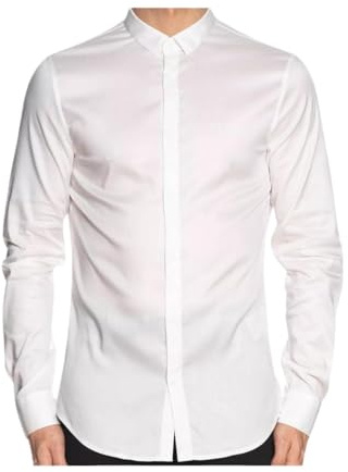 Long Sleeve Ultra Stretch Lyocell Button Down Shirt. Slim Fit., Camisa,