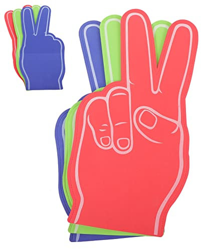 BESPORTBLE Feuern Sie Ihr Lieblingsteam An 3 Riesige Schaumstofffinger Für Sportveranstaltungen Und Partys