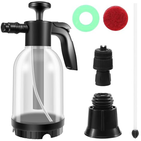 Tagtight Schaumsprüher Auto für Autowäsche, 2 Liter Drucksprüher Pumpsprüh Flasche mit Düse, Garten Schaumsprüher, Sprühflasche Cleaning für Autowäsche, Gartenarbeit, Haustierpflege