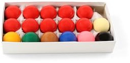 Funky Chalk ECONOMY 2 inch Snooker Balls - 17 Ball Set 50.8mm
