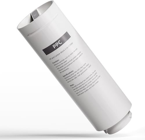 aora PPC Prefiltro para sistema de ósmosis inversa GT600 – para agua potable segura – Filtro de agua de ósmosis con 8 etapas de filtración y cambio de filtro en 3 segundos – Sistema de ósmosis bajo