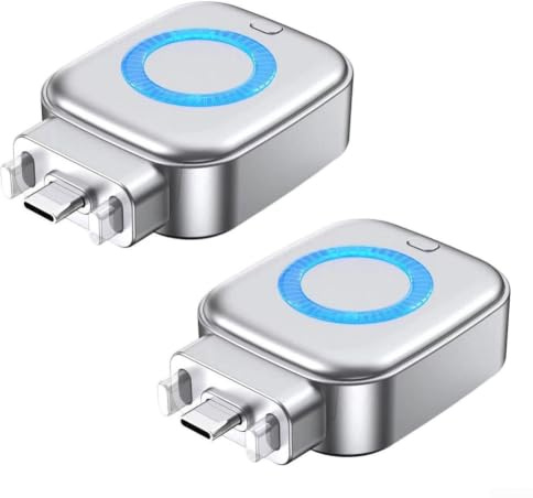 Adaptador de carga de parada automática Dispositivo de carga rápida de 140 W con protección contra sobretensión y sobretemperatura para una carga segura (gris-2 piezas)