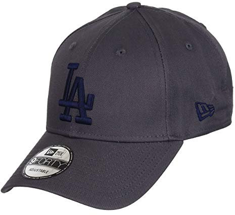 New Era Los Angeles Dodgers MLB League Essential Grey 9Forty Adjustable Cap - One-Size