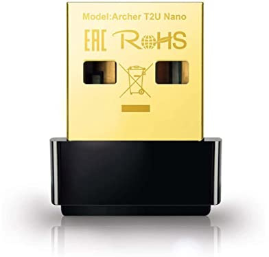 TP-Link Nano AC600 USB WiFi Adapter(Archer T2U Nano)- 2.4G/5G Dual Band Wireless Network Transceiver for PC Desktop, Travel Size, Supports Windows (11,10, 8.1, 8, 7, XP/Mac OS X 10.9-10.14)