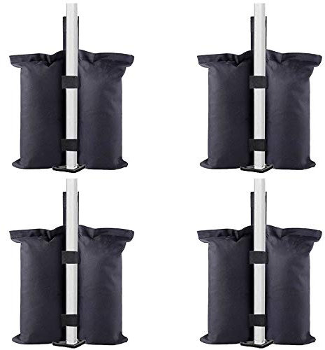 TESSLOVE Sacchi di grado industriale, sacchi di sabbia per gambe per tenda a baldacchino pop-up, ombrellone, mobili da esterno (solo sacchetti, sabbia esclusa)