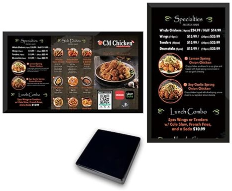 Lunzn YM06 - Reproductor de señalización digital 2+16G sin suscripción CMS, reproductor multimedia publicitario para TV, restaurante, menú, caja de exhibición