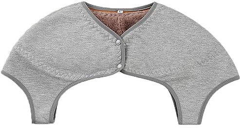 Schulterwärmer Ärmellose Weste Winter Warm Schulterbandage Plüschfutter Schulterpolster Damen Herren Schulterstütze Schulter Rücken Kompression Schulterwickel für Schmerzlinderung Schlafen XXXL