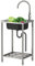 Lavello in Acciaio Inox Autoportante,Lavello da esterno a vasca singola Lavandino Ristoranti Commerciali con Rubinetto Lavabo di Utilità Mobile,per campeggio giardino