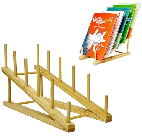 GYSLEOT Plate Stands For Display Multi-purpose Display Rack for Books Art Prints Magazines Cutting Board Wallet Display Stands For Craft Shows/Vendors/Retail Table Top