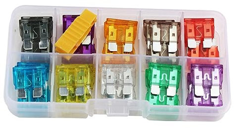 iplusmile Unverzichtbares Werkzeug Für Autobesitzer: 51-teiliges Sicherungszubehör Für Mittlere Autosicherungen Von 2 A Bis 35 A Mit Clips Und Sicherem Design.