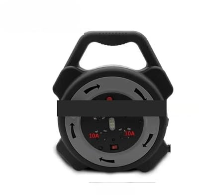 BASSFLY Enrouleur Electrique, Enrouleur de câble e de 10 mètres(9302)