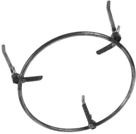 Toyvian Detachable Three-legged Bbq Tripod Stand for Open Fire Cooking, Outdoor Camping and Backyard Pot Stand 21cm Height, Portable Camp Oven Wok Holder for Hiking Gear